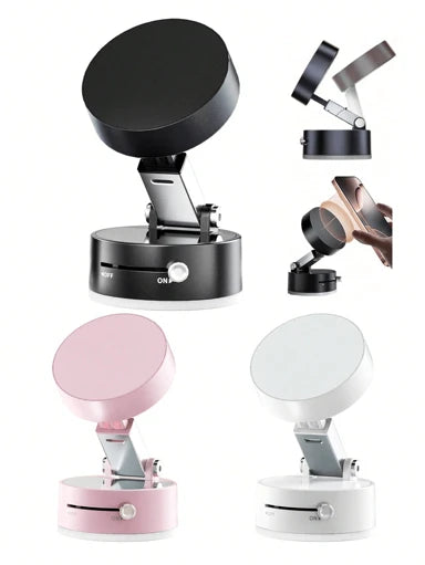 Soporte magnético para teléfono móvil al vacío, soporte universal para teléfono móvil, ventosa de fuerza industrial y de vacío con brazo telescópico ajustable, soporte magnético giratorio