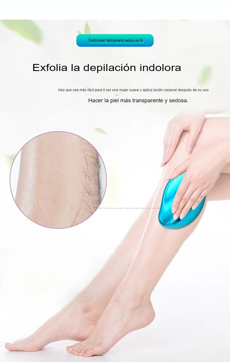 ✨Depiladora de Fricción de Cristal | ¡Piel Suave Sin Dolor!💖🪒