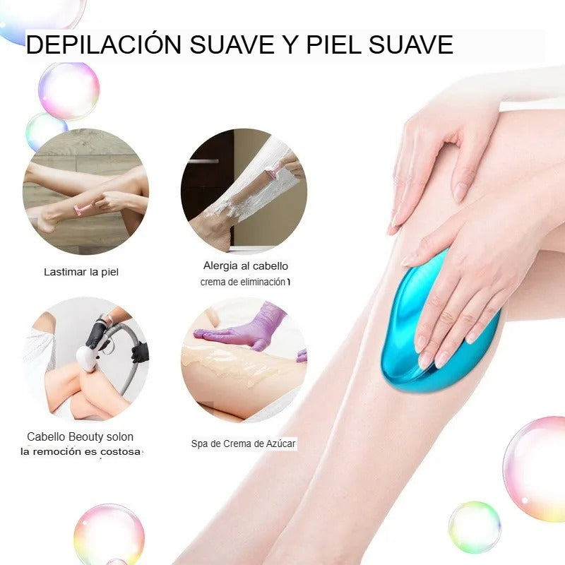 ✨Depiladora de Fricción de Cristal | ¡Piel Suave Sin Dolor!💖🪒