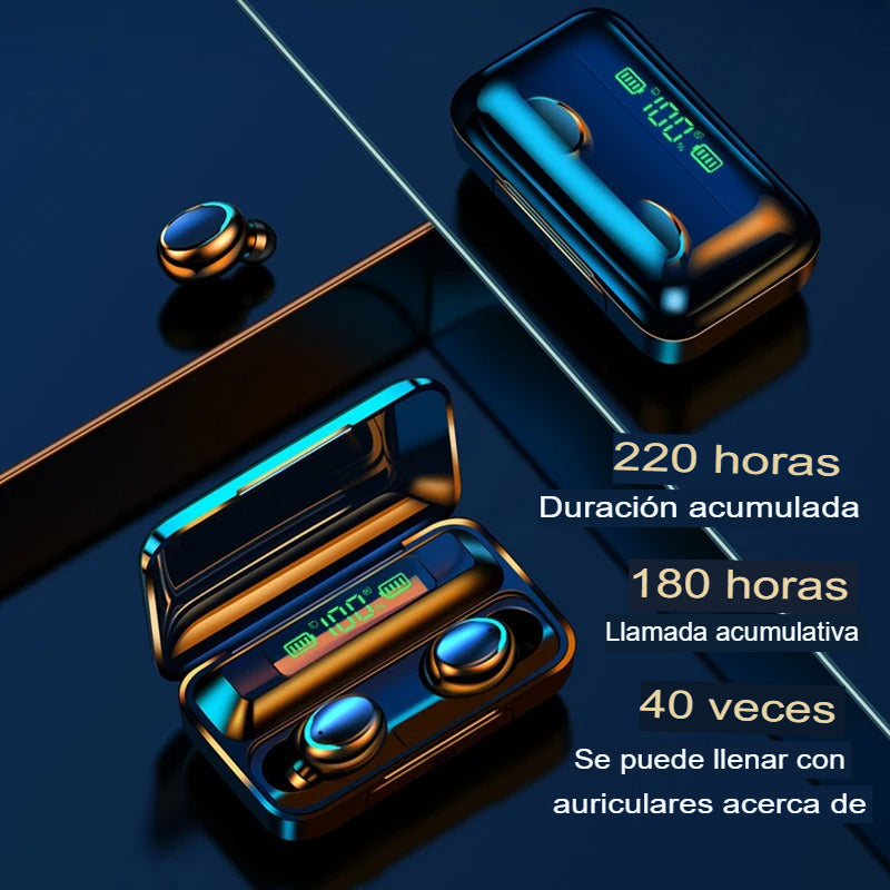 🎧Mini Auriculares Bluetooth con Pantalla | Sonido HIFI y autonomía superior 🔋🎶