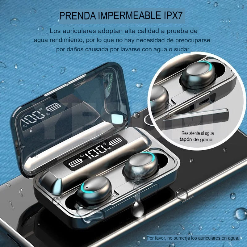 🎧Mini Auriculares Bluetooth con Pantalla | Sonido HIFI y autonomía superior 🔋🎶