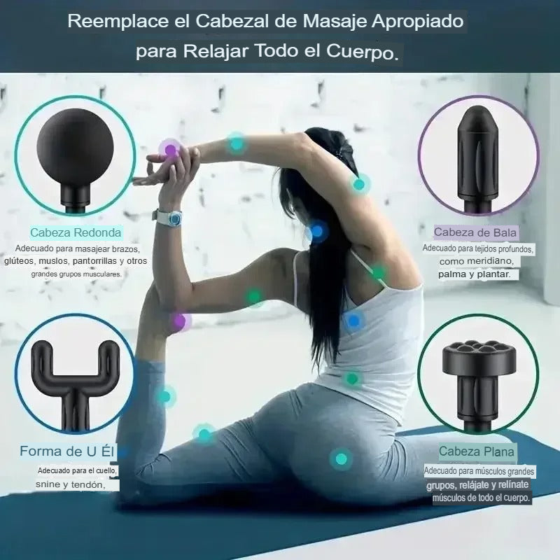 💆 Pistola de Masaje Muscular de Percusión – Alivio Profundo y Relajación Total💆