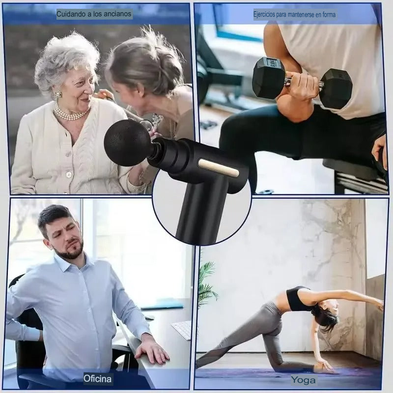 💆 Pistola de Masaje Muscular de Percusión – Alivio Profundo y Relajación Total💆
