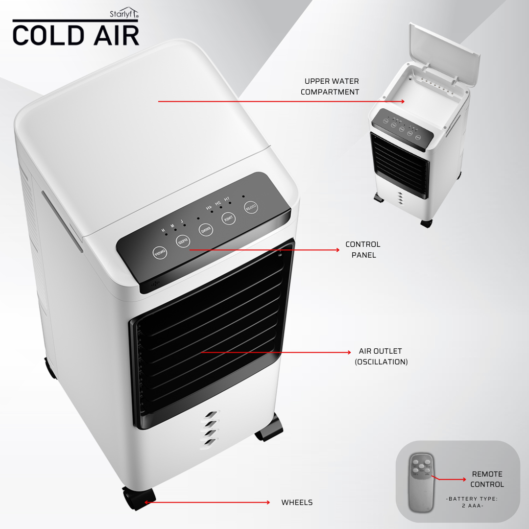 ❄️ Cold Air 3 en 1 – ¡Adiós Calor, Hola Confort! 🌬️