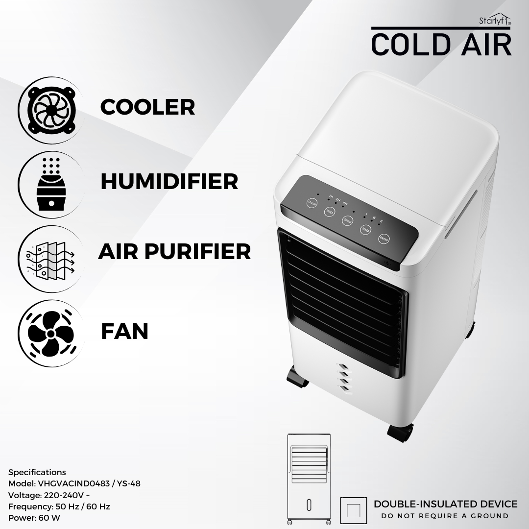 ❄️ Cold Air 3 en 1 – ¡Adiós Calor, Hola Confort! 🌬️