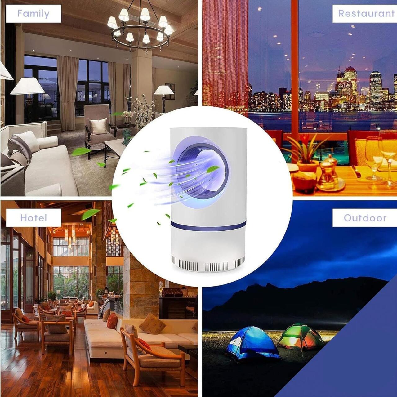 🔥 Lámpara Antimosquitos EcoLED por Succión – Potencia, Diseño Premium y Eficiencia Garantizada 🦟