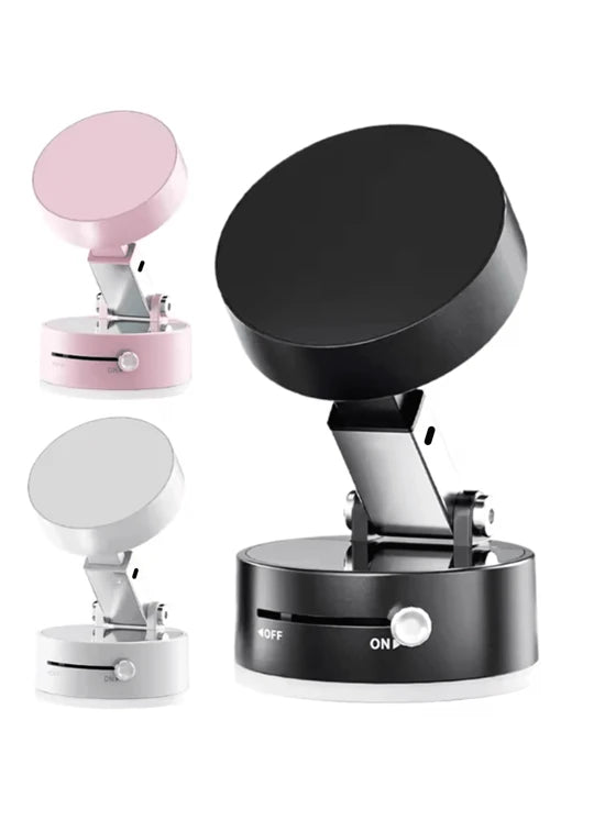 Soporte magnético para teléfono móvil al vacío, soporte universal para teléfono móvil, ventosa de fuerza industrial y de vacío con brazo telescópico ajustable, soporte magnético giratorio