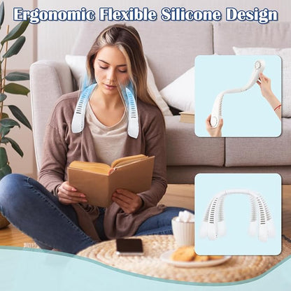 🌬️Ventilador de Cuello Sin Aspas: Frescura y Comodidad al Instante 🌞