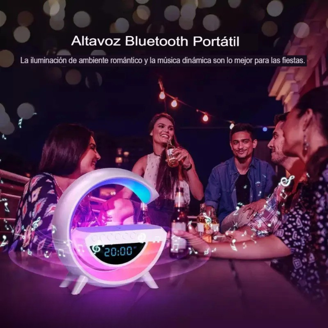 💡 Cargador Inalámbrico LED G Multifuncional 3.0: Iluminación, Carga y Música en Un Solo Dispositivo 🎶📱