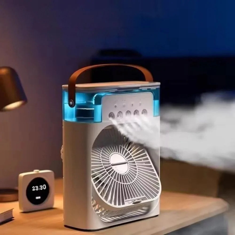 ❄️ Aire acondicionado portátil con agua y hielo 💧 – ¡enfría en segundos! ⚡️🔥