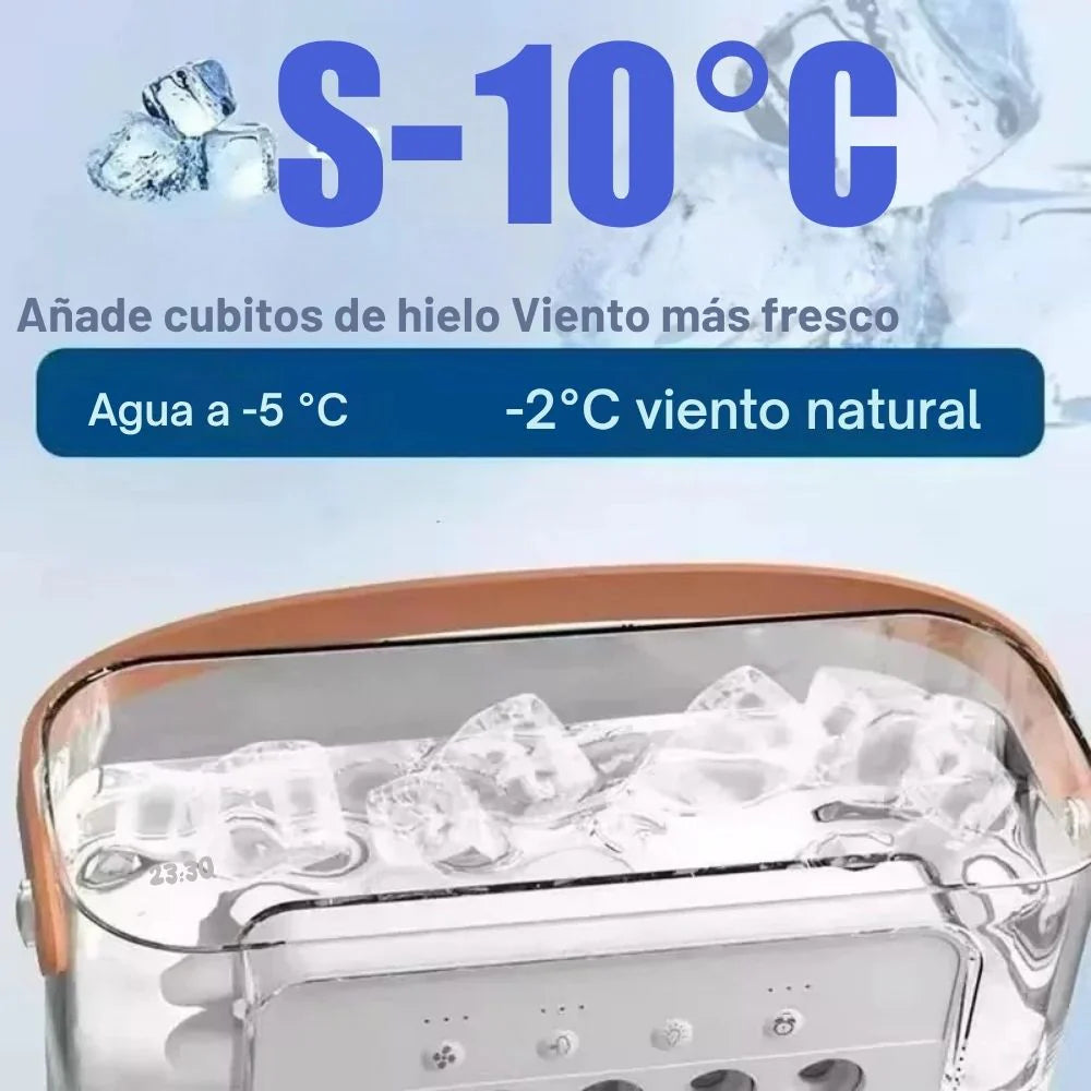 ❄️ Aire acondicionado portátil con agua y hielo 💧 – ¡enfría en segundos! ⚡️🔥