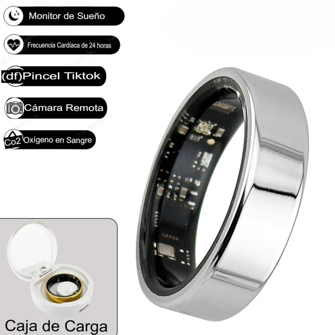 💍Anillo Inteligente con Estuche de Carga | Tecnología y Estilo en Tu Mano🧑‍💻💖