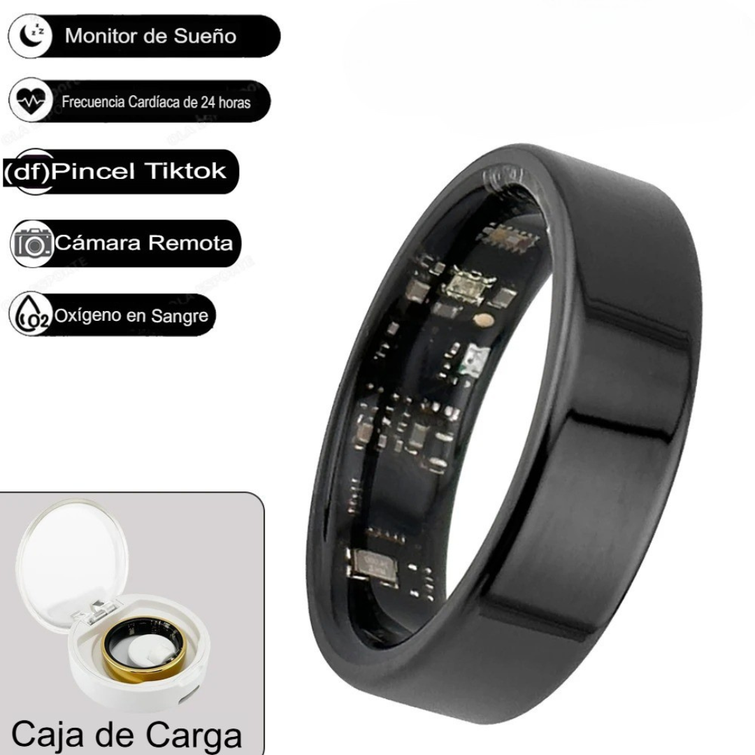 💍Anillo Inteligente con Estuche de Carga | Tecnología y Estilo en Tu Mano🧑‍💻💖