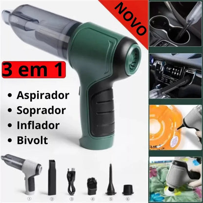 🧹Aspirador de Mano Portátil | ¡Limpieza Rápida y Eficiente en Cualquier Lugar!🚗