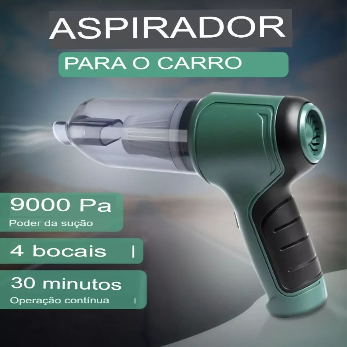 🧹Aspirador de Mano Portátil | ¡Limpieza Rápida y Eficiente en Cualquier Lugar!🚗