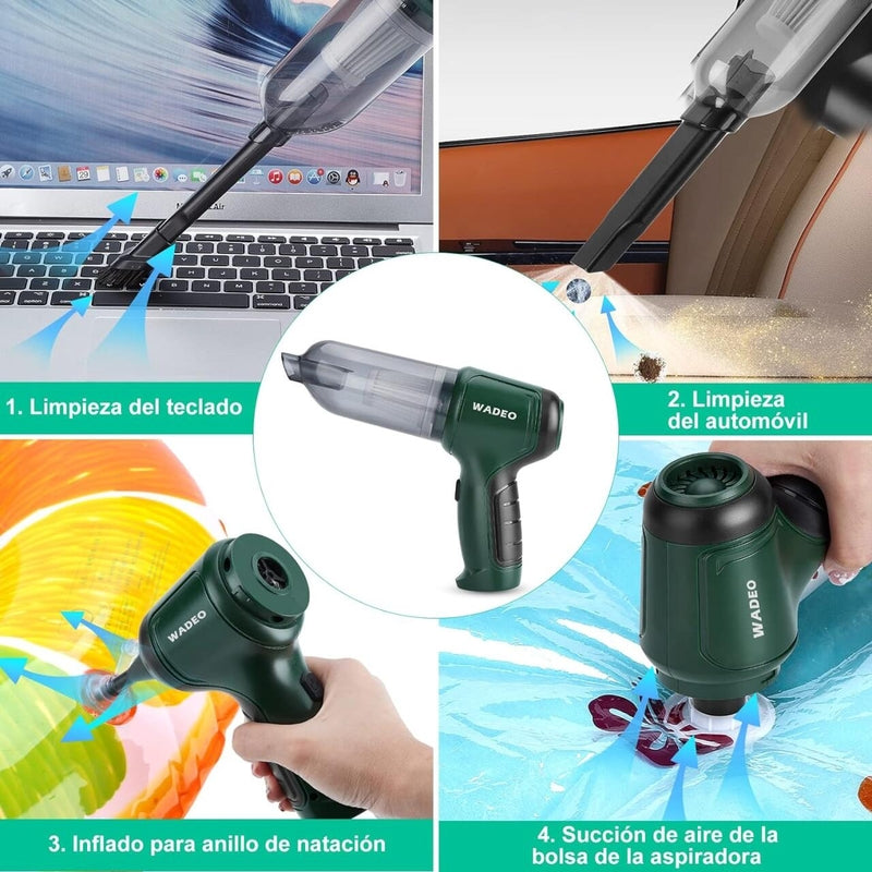 🧹Aspirador de Mano Portátil | ¡Limpieza Rápida y Eficiente en Cualquier Lugar!🚗
