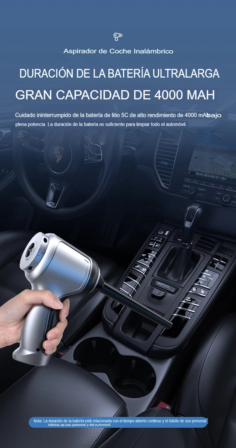 🧹Aspirador de Mano Portátil | ¡Limpieza Rápida y Eficiente en Cualquier Lugar!🚗