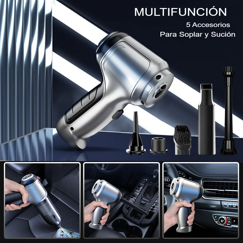 🧹Aspirador de Mano Portátil | ¡Limpieza Rápida y Eficiente en Cualquier Lugar!🚗