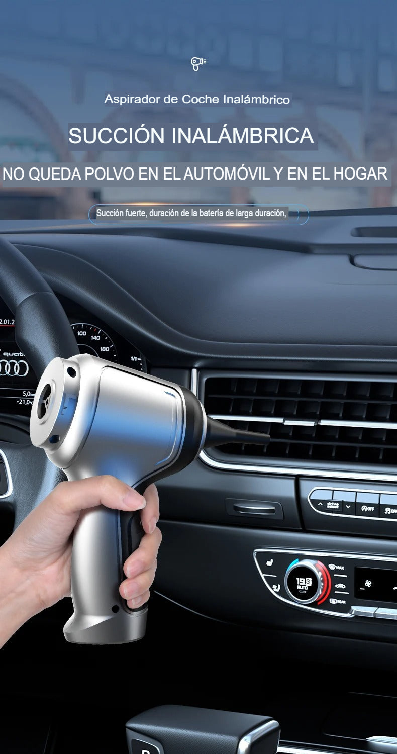 🧹Aspirador de Mano Portátil | ¡Limpieza Rápida y Eficiente en Cualquier Lugar!🚗