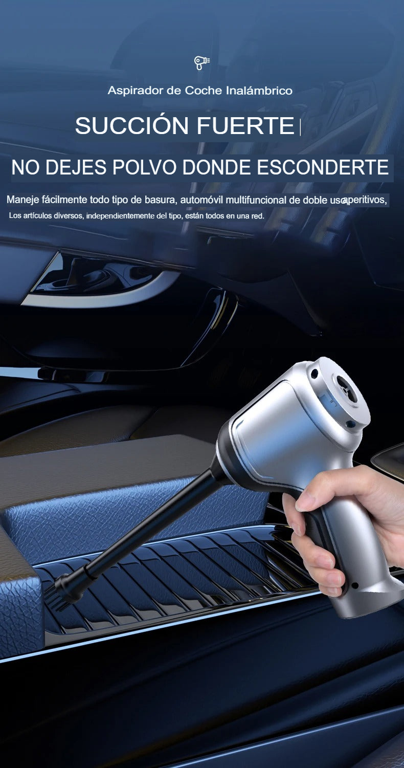 🧹Aspirador de Mano Portátil | ¡Limpieza Rápida y Eficiente en Cualquier Lugar!🚗