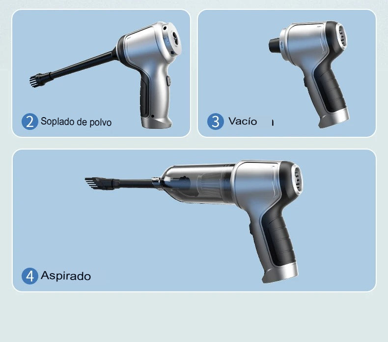 🧹Aspirador de Mano Portátil | ¡Limpieza Rápida y Eficiente en Cualquier Lugar!🚗