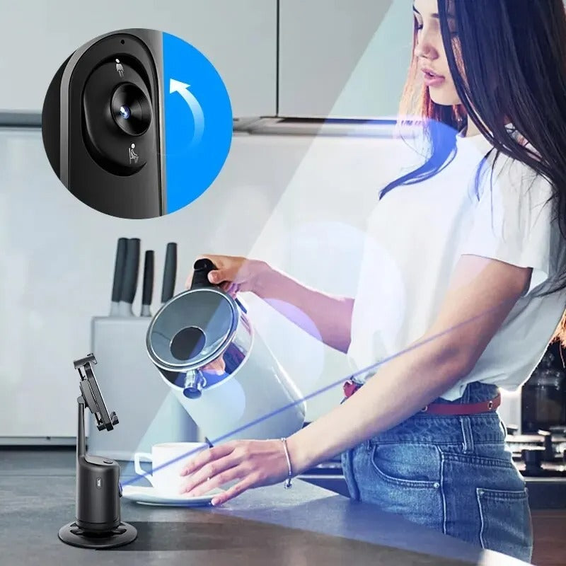 📱Soporte Selfie para Móvil con Rastreo Automático 360° | Captura tus Momentos con Inteligencia Artificial🤳