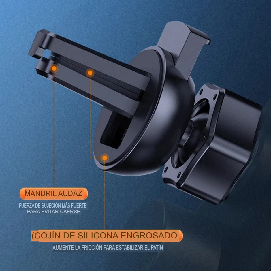 🚗Cargador de Móvil Inalámbrico Auto-Clamp para Coche | Carga Rápida 15W📱
