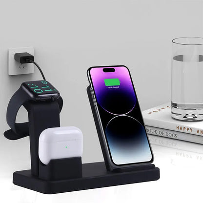⚡Estación de Carga 3 en 1 | ¡Carga Tu iPhone, AirPods y Apple Watch al Mismo Tiempo!📱⌚️
