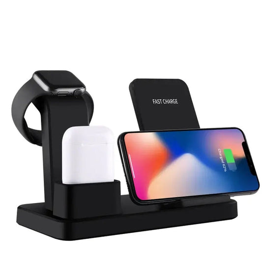 ⚡Estación de Carga 3 en 1 | ¡Carga Tu iPhone, AirPods y Apple Watch al Mismo Tiempo!📱⌚️