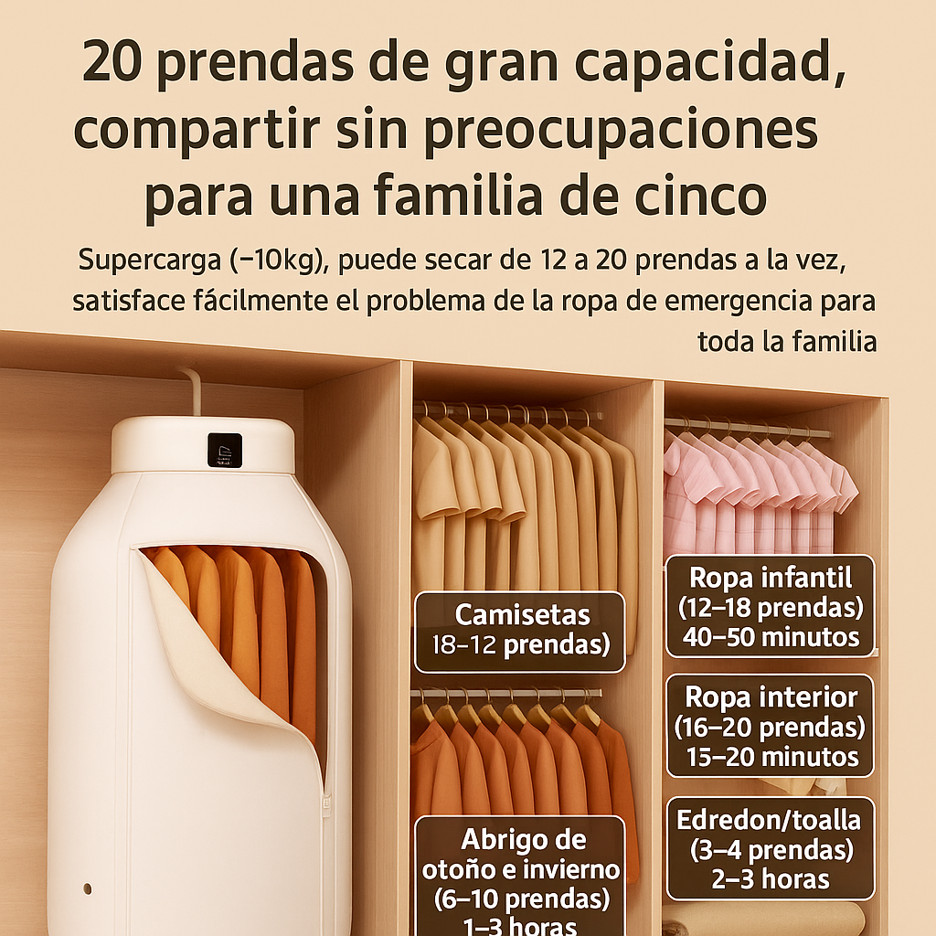 🔥 SECADORA ELÉTRICA PORTÁTIL – ⏰ ¡Seca en minutos sin aumentar tu factura de luz! 🍃