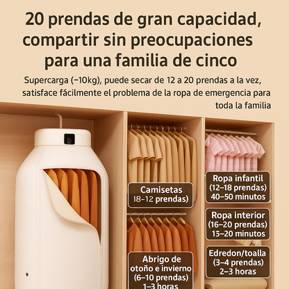 🔥 SECADORA ELÉTRICA PORTÁTIL – ⏰ ¡Seca en minutos sin aumentar tu factura de luz! 🍃