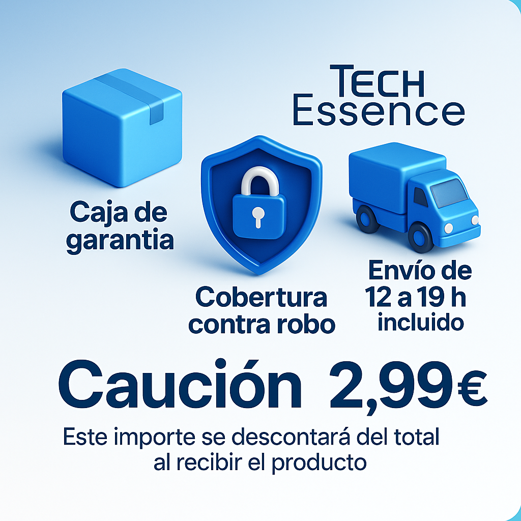 🔒 Reserva con seguro incluido – Se descuenta al recibir 📦