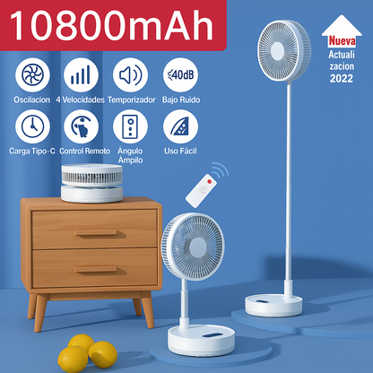 ❄️ ¡Adiós al Calor! Ventilador 3 en 1 Plegable y Recargable: ¡Frescor Intenso Portátil por Hasta 1 Día! ✅