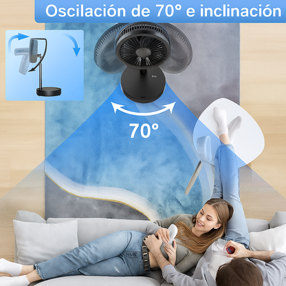 ❄️ ¡Adiós al Calor! Ventilador 3 en 1 Plegable y Recargable: ¡Frescor Intenso Portátil por Hasta 1 Día! ✅