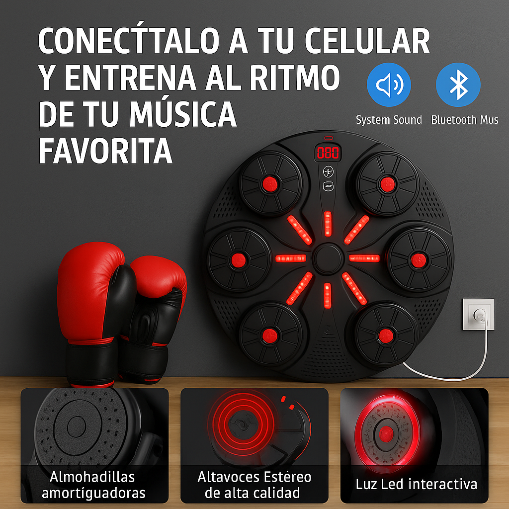 🎶 MÁQUINA DE BOXEO MUSICAL + GUANTES MMA PRO GRATIS! 🥊 + Spotify Premium Gratis