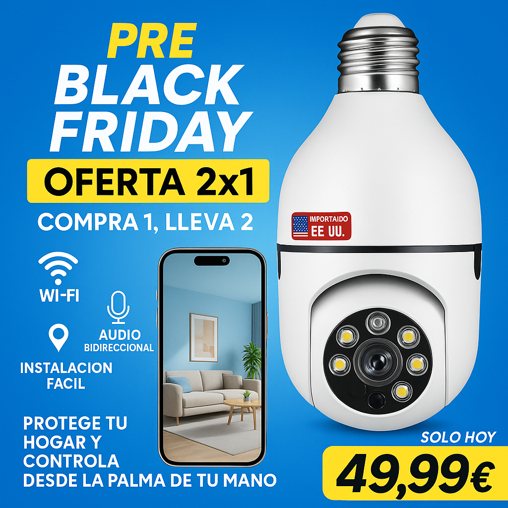 🛡️ 2x1 CamSafe360™ – La revolución en vigilancia casera 🔥