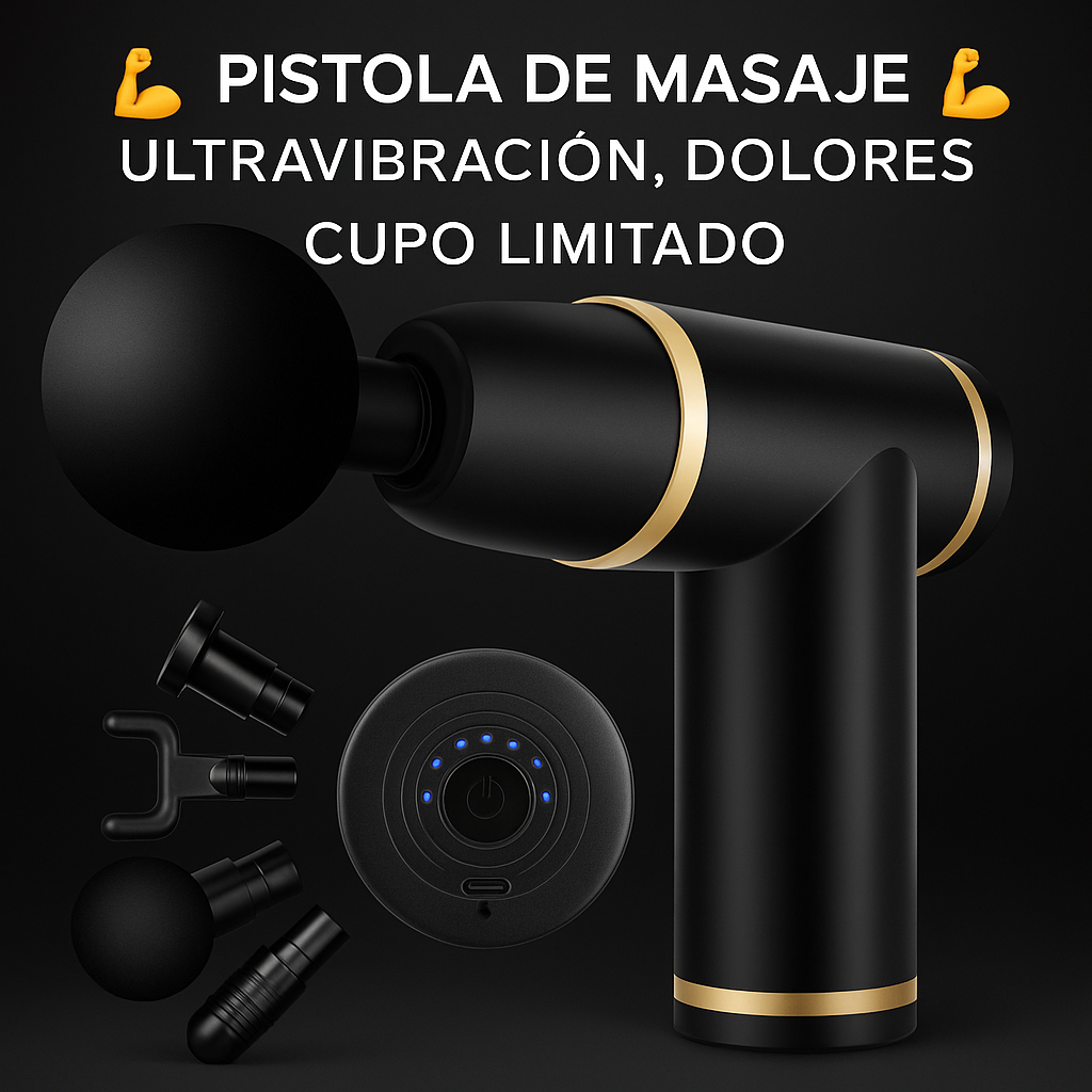 🔥 Pistola de Masaje con estuche — Dile Adiós a la Tensión y Aprovecha la Oferta Antes de que se Agote 💥