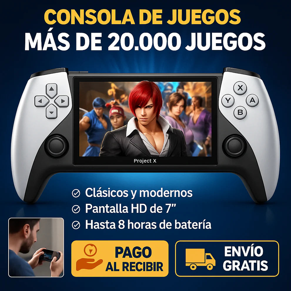 🚀 ¡20.000 Juegos en Tu Bolsillo! Consola X9 con Pantalla IPS HD y Batería de Larga Duración. -75% SOLO HOY 🔥