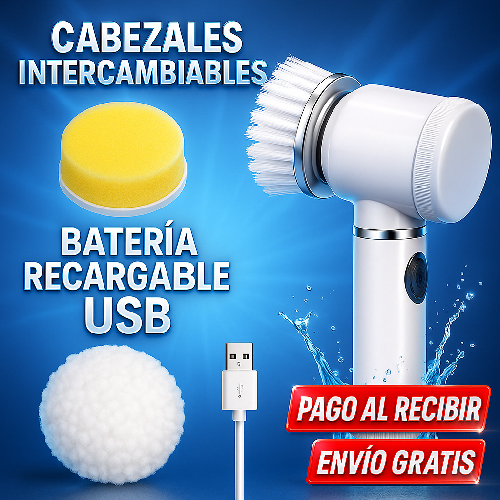 🔥 ¡Adiós al estropajo! El Cepillo Eléctrico Revolucionario que deja tu cocina brillante en segundos ✨