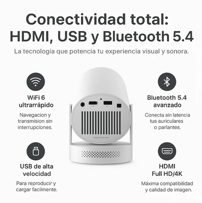 🎥 AirProyector UltraHD 4K + 🕹️ Controle Premium + 🎁 Regalo exclusivo solo hoy 🔥