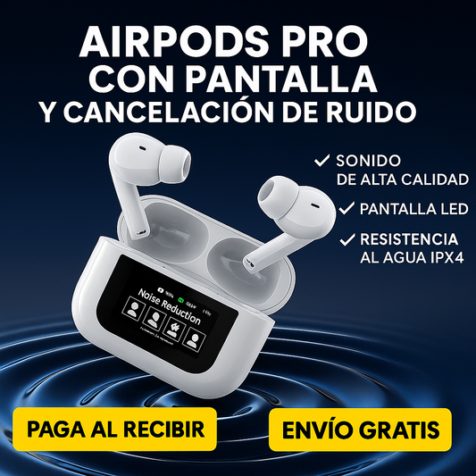 🔊 ¡AIRPODS PRO CON PANTALLA – SONIDO PREMIUM, CANCELACIÓN DE RUIDO Y 76% DE DESCUENTO + Spotify Premium Gratis! 🔥