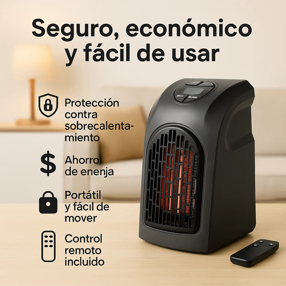 🌡️ CALEFACTOR MAX PORTATIL -60% SOLO HOY APROVECHA + Calor inmediato sin gastar de más 🔥