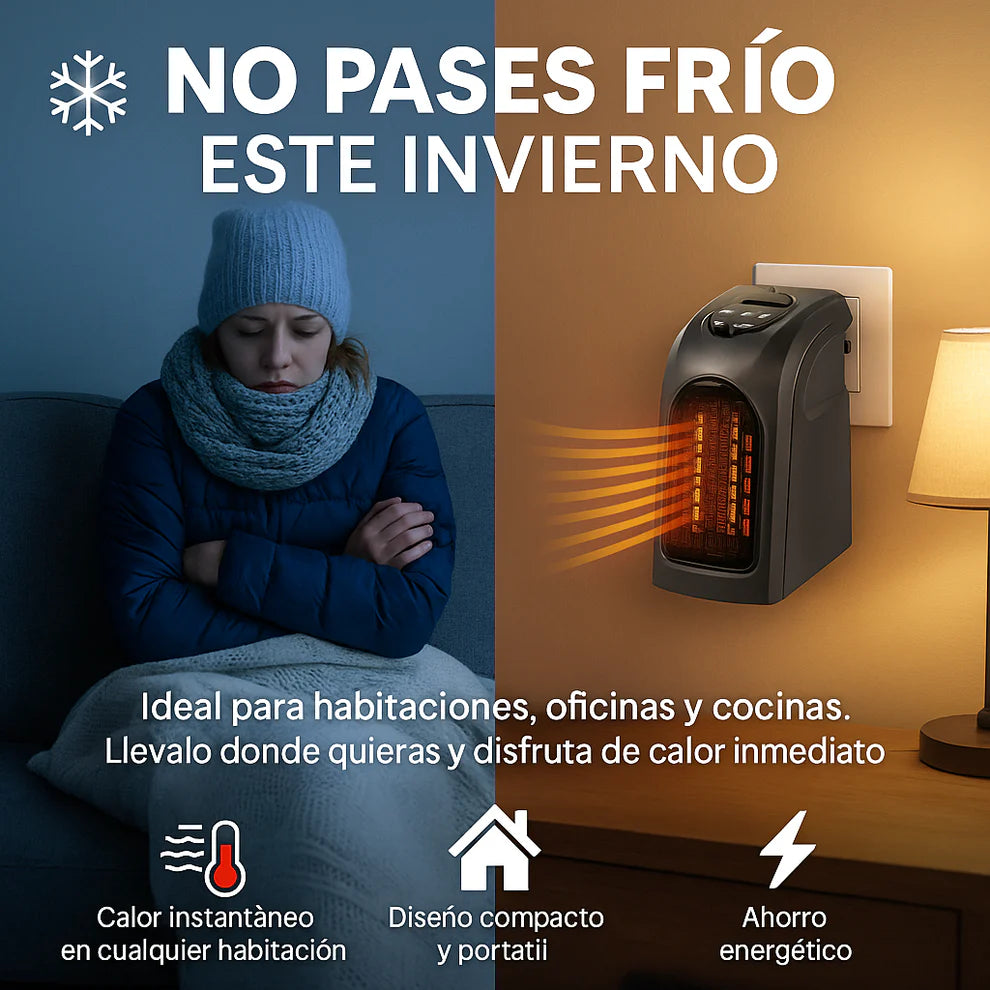🌡️ CALEFACTOR MAX PORTATIL -60% SOLO HOY APROVECHA + Calor inmediato sin gastar de más 🔥