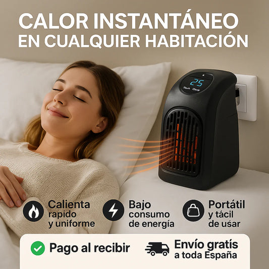🌡️ CALEFACTOR MAX PORTATIL -60% SOLO HOY APROVECHA + Calor inmediato sin gastar de más 🔥