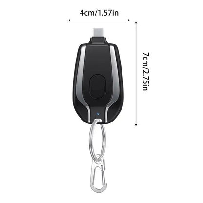 🔌Llavero Cargador Tipo C y Lightning  2220mAh | ¡Energía portátil siempre a tu alcance!⚡️