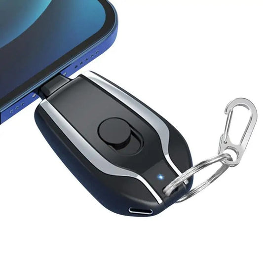 🔌Llavero Cargador Tipo C y Lightning  2220mAh | ¡Energía portátil siempre a tu alcance!⚡️
