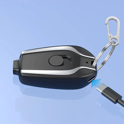 🔌Llavero Cargador Tipo C y Lightning  2220mAh | ¡Energía portátil siempre a tu alcance!⚡️