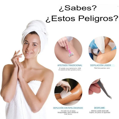 ✨Depiladora de Fricción de Cristal | ¡Piel Suave Sin Dolor!💖🪒