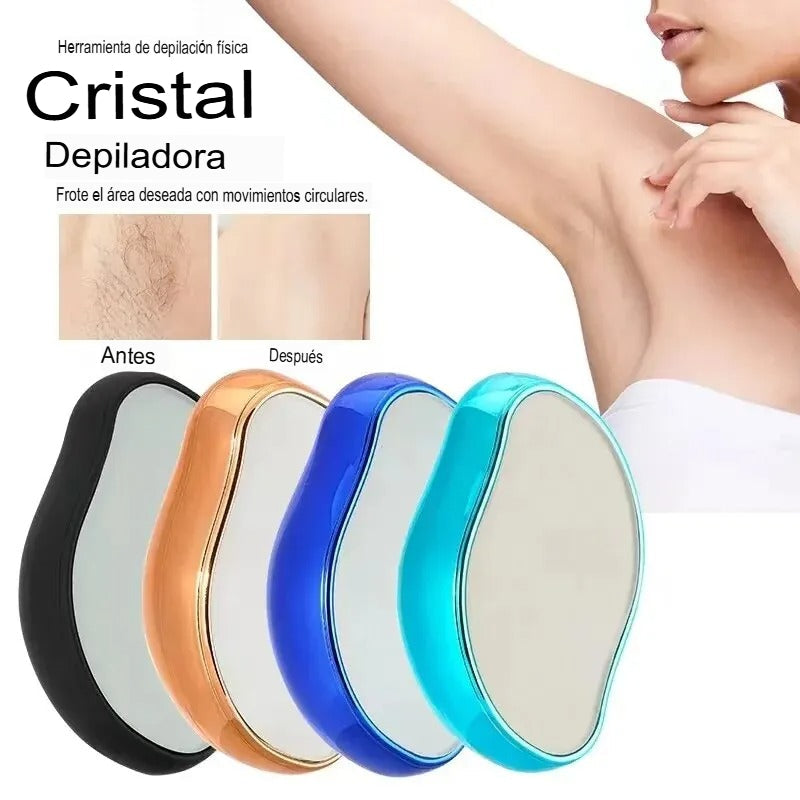 ✨Depiladora de Fricción de Cristal | ¡Piel Suave Sin Dolor!💖🪒