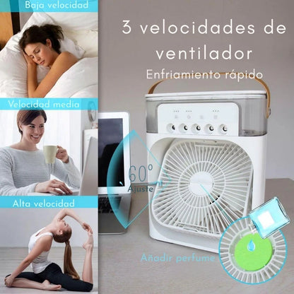 ❄️ Aire acondicionado portátil con agua y hielo 💧 – ¡enfría en segundos! ⚡️🔥